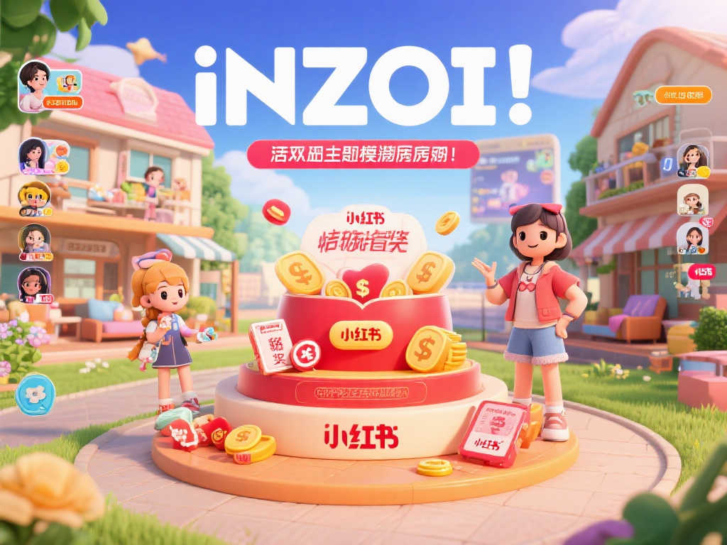 《inZOI》小红书独家联动活动：领取限定道具，赢取现金大奖！